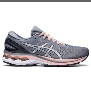 Women's Asics Gel Kayano 27 1012A649 Gray Pink Running Shoes Sneakers Size 7.5